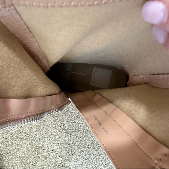 Dolce Vita Boyd tan faux leather block heel ankle boot - size 8.5 - Picture 6 of 10